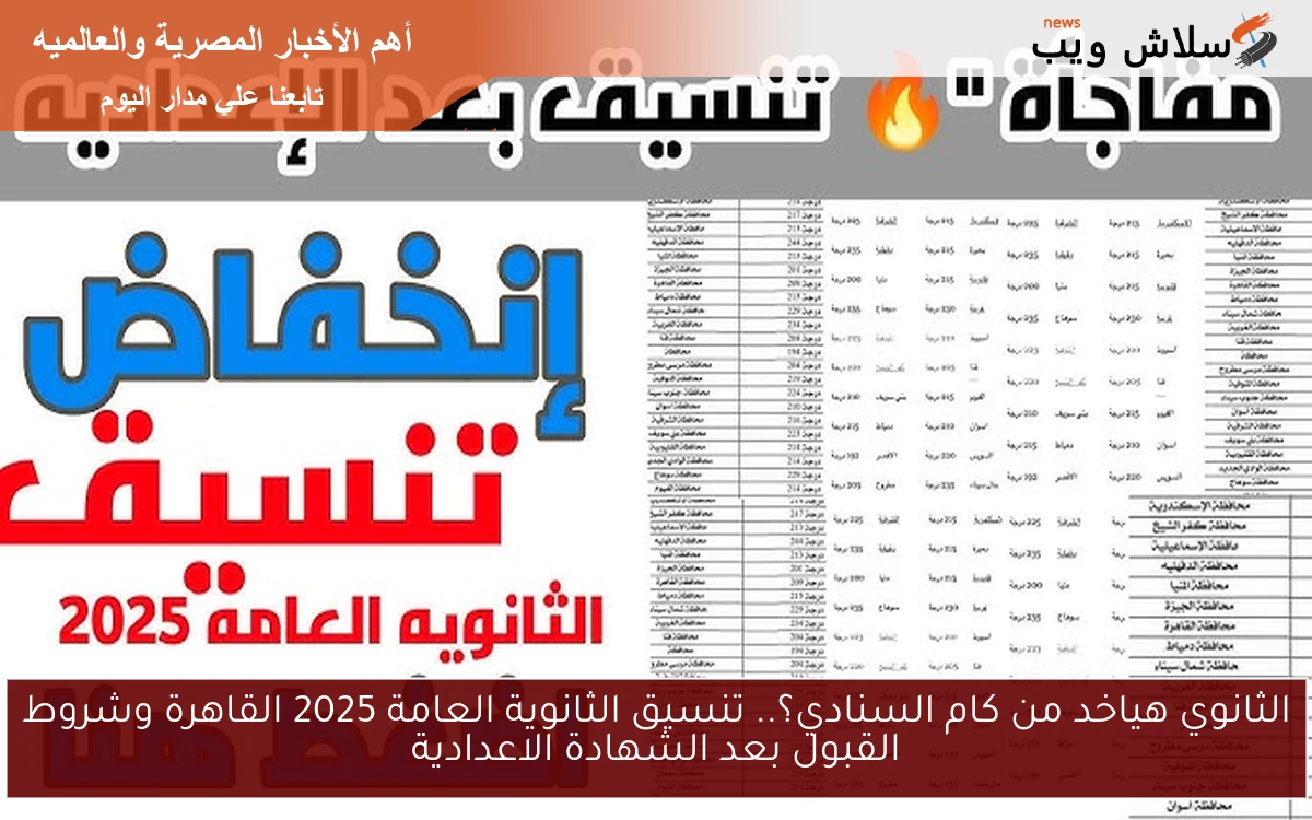 هتدخل ثانوي بكـــام درجة؟.. تنسيق الثانوية العامة 2025 بعد الشهادة الإعدادية