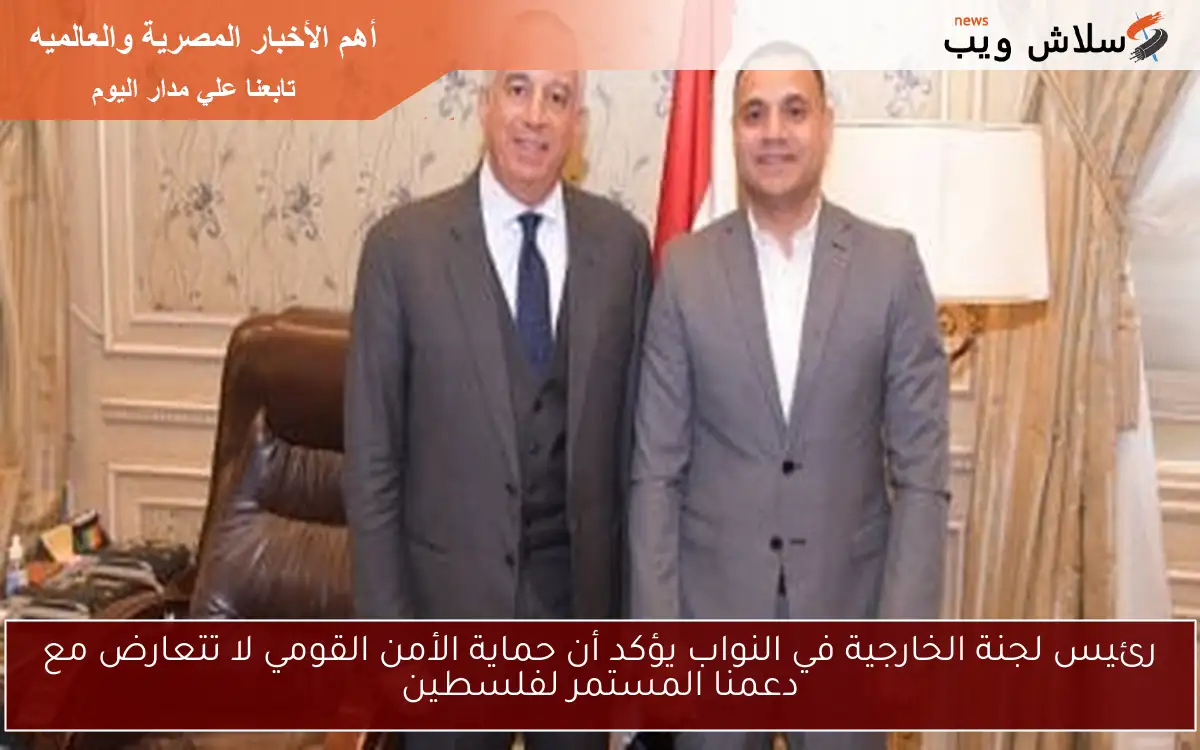 رئيس لجنة الخارجية في النواب يؤكد أن حماية الأمن القومي لا تتعارض مع دعمنا المستمر لفلسطين 2 رئيس لجنة الخارجية في النواب يؤكد أن حماية الأمن القومي لا تتعارض مع دعمنا المستمر لفلسطين