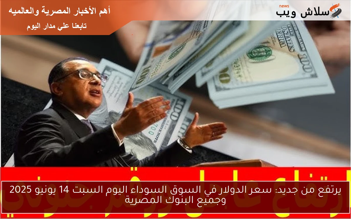 يرتفع من جديد: سعر الدولار في السوق السوداء اليوم السبت 14 يونيو 2025 وجميع البنوك المصرية 2 يرتفع من جديد: سعر الدولار في السوق السوداء اليوم السبت 14 يونيو 2025 وجميع البنوك المصرية
