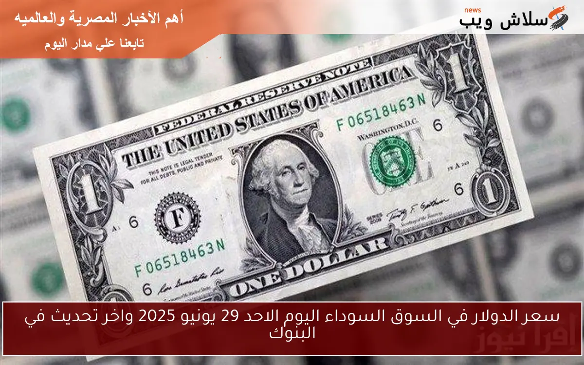 سعر الدولار في السوق السوداء اليوم الاحد 29 يونيو 2025 واخر تحديث في البنوك