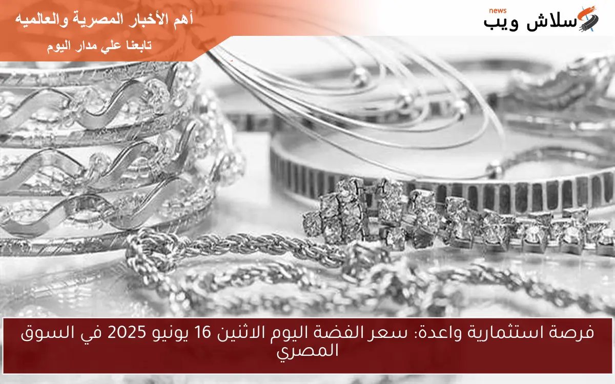 فرصة استثمارية واعدة: سعر الفضة اليوم الاثنين 16 يونيو 2025 في السوق المصري 2 فرصة استثمارية واعدة: سعر الفضة اليوم الاثنين 16 يونيو 2025 في السوق المصري