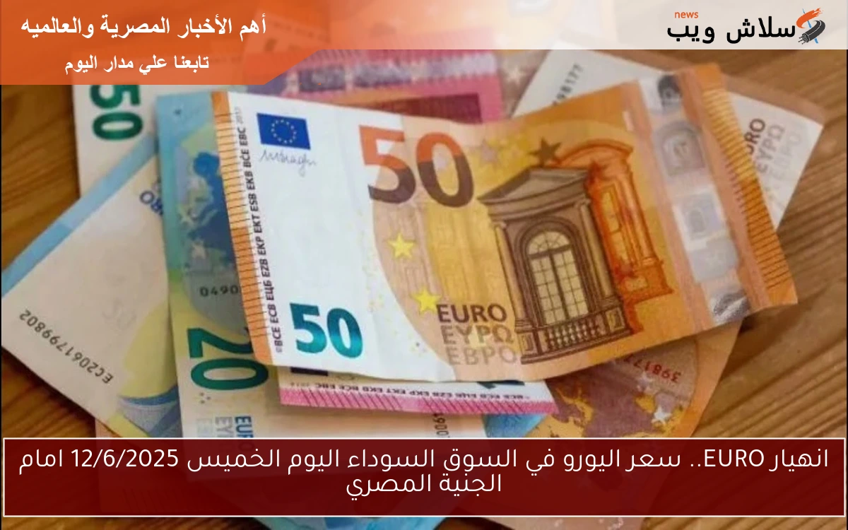 انهيار EURO.. سعر اليورو في السوق السوداء اليوم الخميس 12/6/2025 امام الجنية المصري 2 انهيار EURO.. سعر اليورو في السوق السوداء اليوم الخميس 12/6/2025 امام الجنية المصري