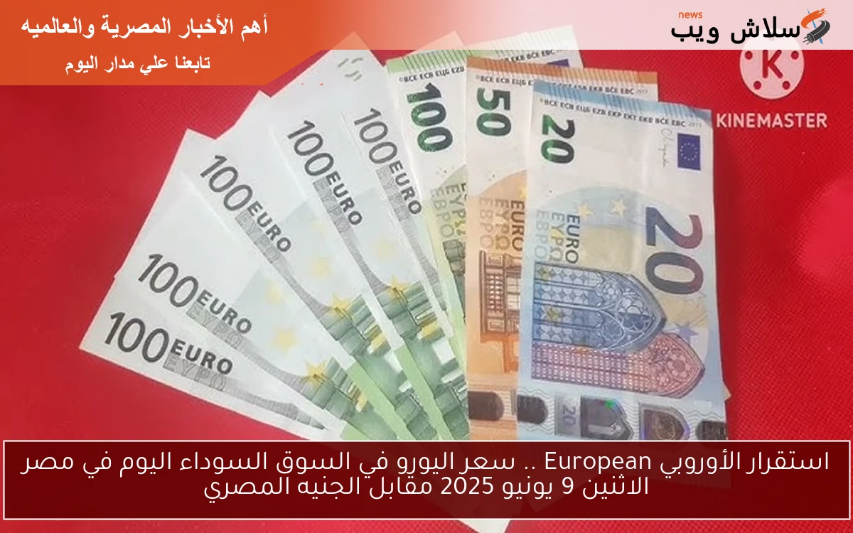 استقرار الأوروبي European .. سعر اليورو في السوق السوداء اليوم في مصر الاثنين 9 يونيو 2025 مقابل الجنيه المصري 2 استقرار الأوروبي European .. سعر اليورو في السوق السوداء اليوم في مصر الاثنين 9 يونيو 2025 مقابل الجنيه المصري