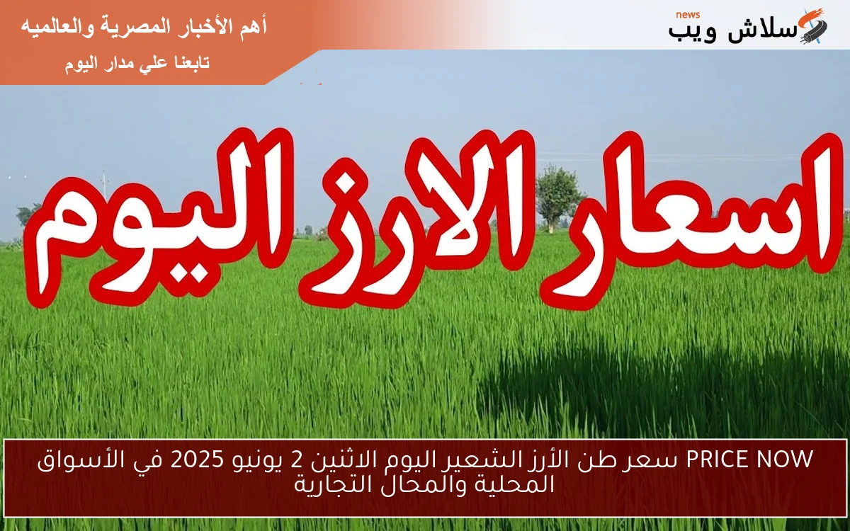 PRICE NOW سعر طن الأرز الشعير اليوم الاثنين 2 يونيو 2025 في الأسواق المحلية والمحال التجارية 2 PRICE NOW سعر طن الأرز الشعير اليوم الاثنين 2 يونيو 2025 في الأسواق المحلية والمحال التجارية
