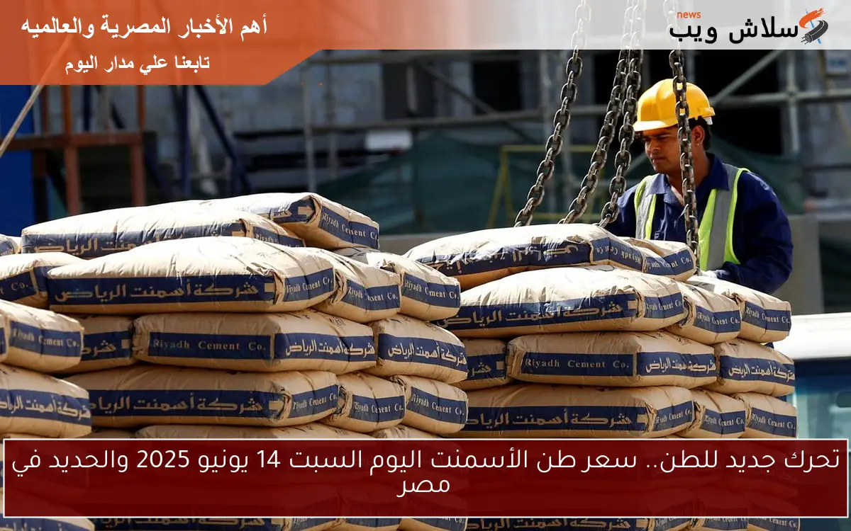 تحرك جديد للطن.. سعر طن الأسمنت اليوم السبت 14 يونيو 2025 والحديد في مصر 2 تحرك جديد للطن.. سعر طن الأسمنت اليوم السبت 14 يونيو 2025 والحديد في مصر