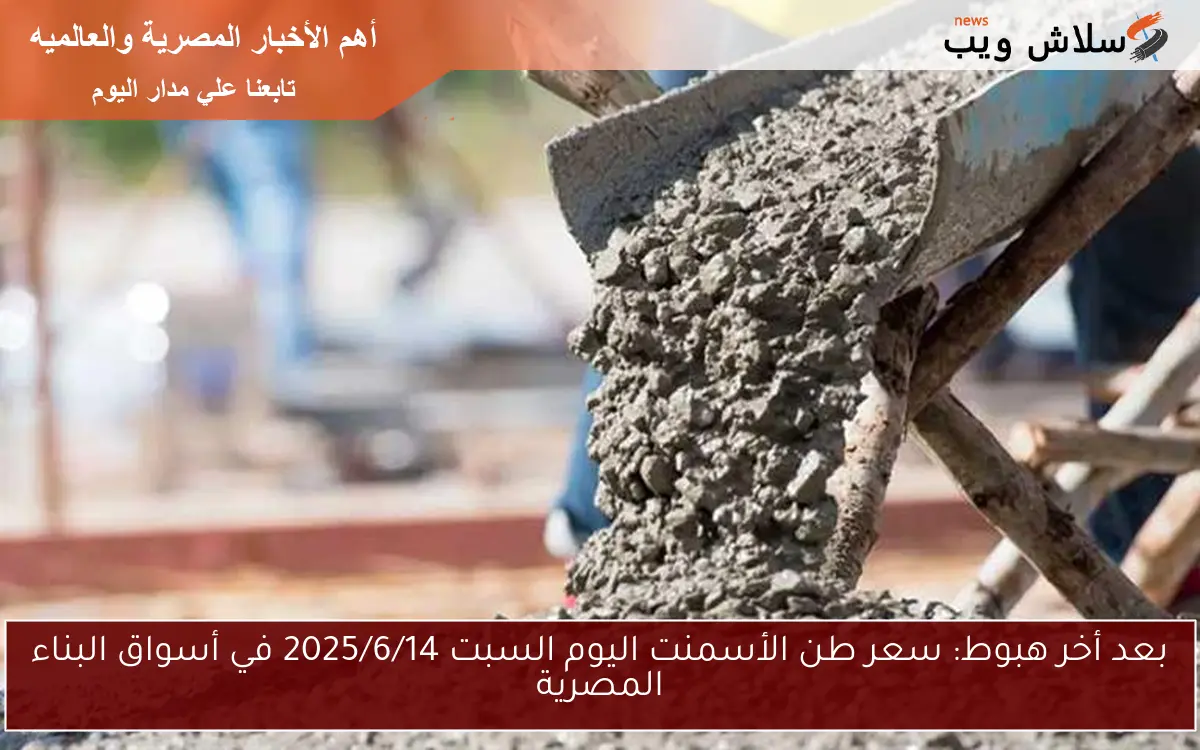 بعد أخر هبوط: سعر طن الأسمنت اليوم السبت 2025/6/14 في أسواق البناء المصرية 2 بعد أخر هبوط: سعر طن الأسمنت اليوم السبت 2025/6/14 في أسواق البناء المصرية