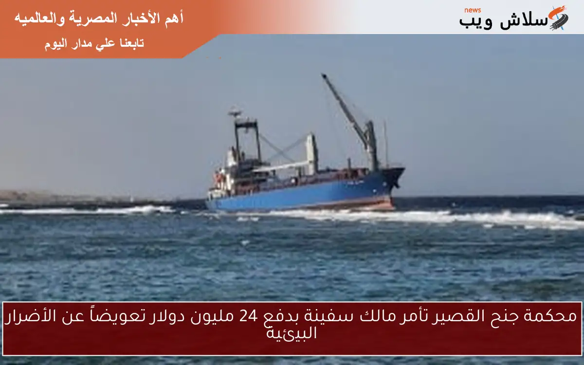 محكمة جنح القصير تأمر مالك سفينة بدفع 24 مليون دولار تعويضاً عن الأضرار البيئية 2 محكمة جنح القصير تأمر مالك سفينة بدفع 24 مليون دولار تعويضاً عن الأضرار البيئية