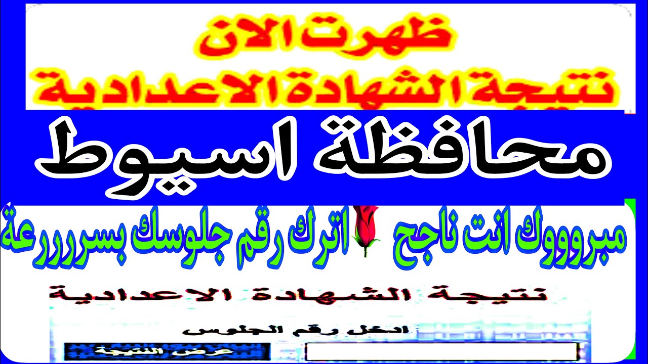 natigatk بالأسم.. نتيجة الشهادة الاعدادية محافظة أسيوط 2025 من موقع نتيجة نت 3 اعدادي بأسيوط