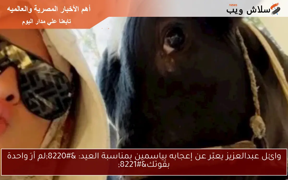 وائل عبدالعزيز يعبّر عن إعجابه بياسمين بمناسبة العيد: "لم أرَ واحدة بقوتك" 2 وائل عبدالعزيز يعبّر عن إعجابه بياسمين بمناسبة العيد: “لم أرَ واحدة بقوتك”
