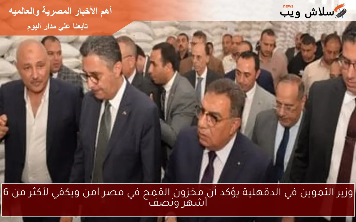 وزير التموين في الدقهلية يؤكد أن مخزون القمح في مصر آمن ويكفي لأكثر من 6 أشهر ونصف 2 وزير التموين في الدقهلية يؤكد أن مخزون القمح في مصر آمن ويكفي لأكثر من 6 أشهر ونصف
