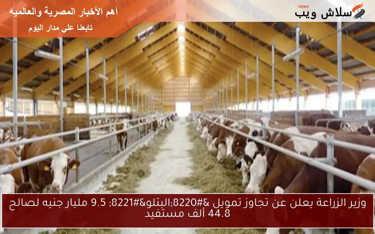 وزير الزراعة يعلن عن تجاوز تمويل "البتلو" 9.5 مليار جنيه لصالح 44.8 ألف مستفيد 2 وزير الزراعة يعلن عن تجاوز تمويل “البتلو” 9.5 مليار جنيه لصالح 44.8 ألف مستفيد