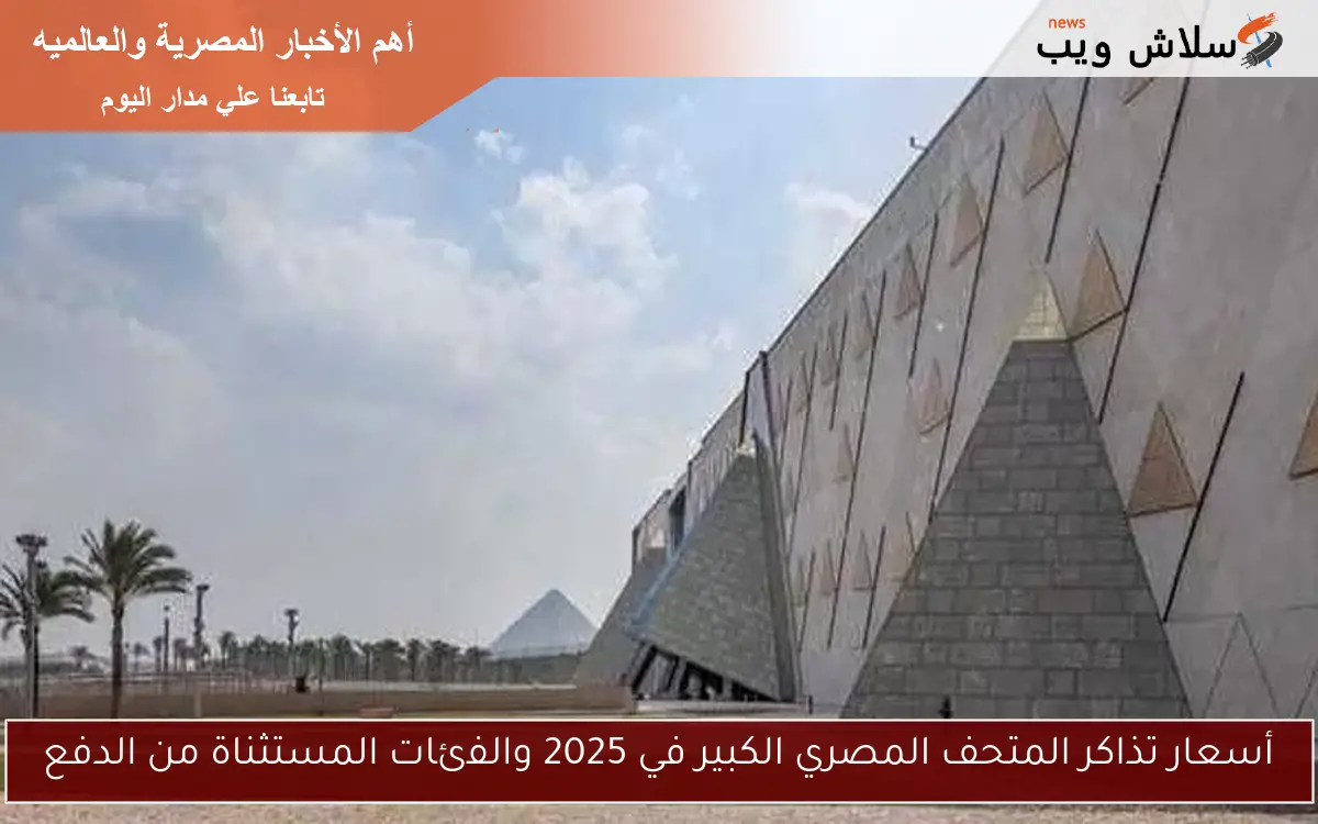 أسعار تذاكر المتحف المصري الكبير في 2025 والفئات المستثناة من الدفع 2 أسعار تذاكر المتحف المصري الكبير في 2025 والفئات المستثناة من الدفع