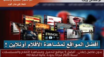 أفضل 5 مواقع لتحميل ومشاهدة الأفلام والمسلسلات لسنة 2025