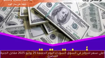 اعلي سعر للدولار في السوق السوداء اليوم 13