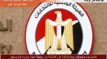 اكتشف حقوقك وواجباتك في الانتخابات وفقاً لما يحدده الدستور