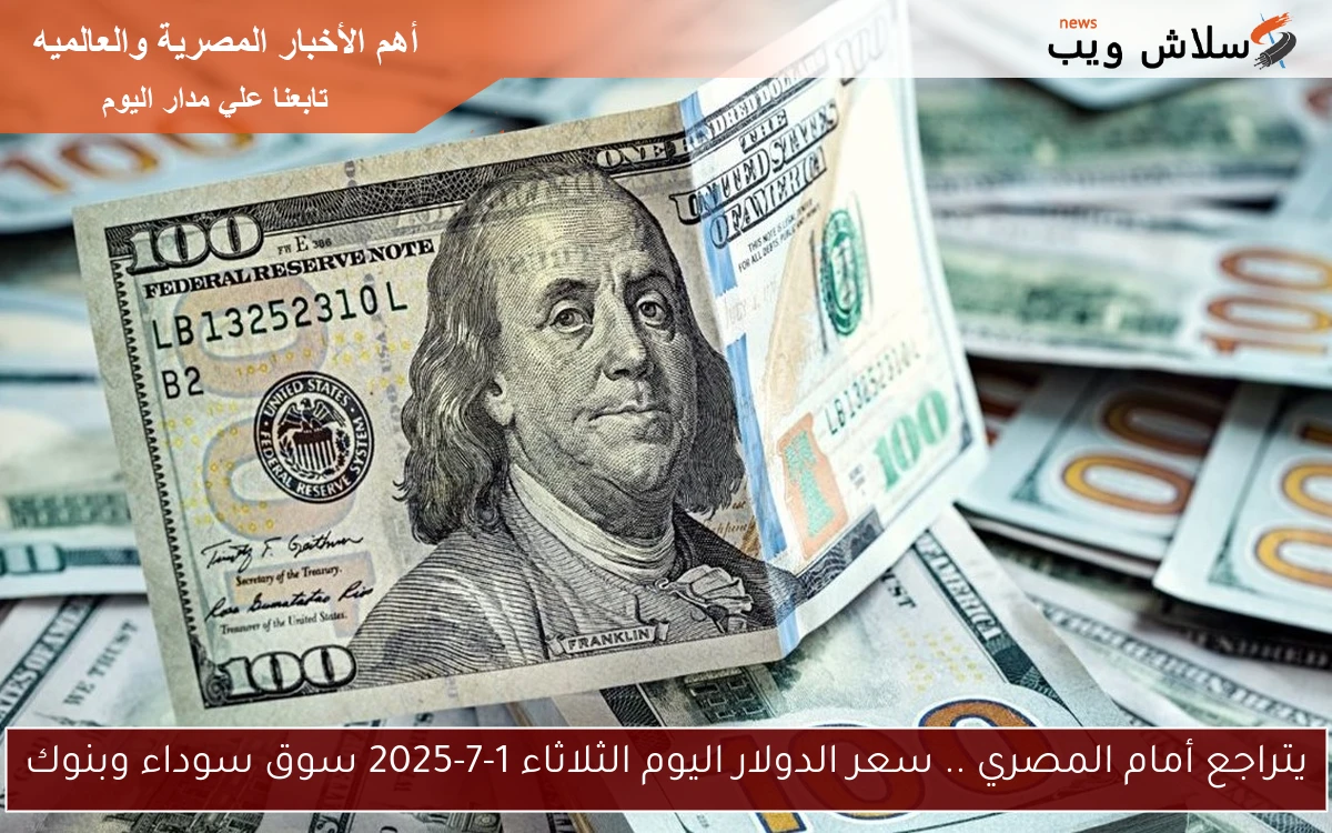 يتراجع أمام المصري .. سعر الدولار اليوم الثلاثاء 1-7-2025 سوق سوداء وبنوك