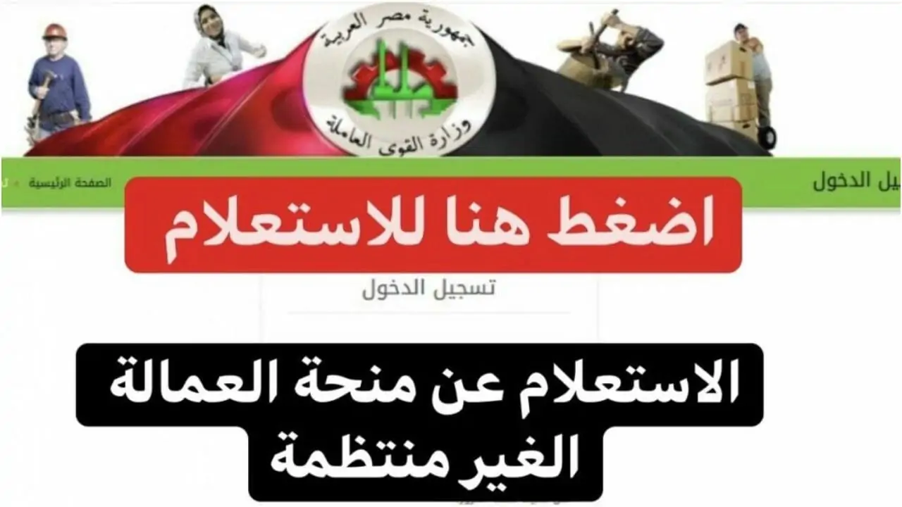 فقط بالرقم القومي .. رابط الاستعلام عن منحه العماله الغير منتظمه 2025 عبر رابط manpower.gov.eg 2 فقط بالرقم القومي .. رابط الاستعلام عن منحه العماله الغير منتظمه 2025 عبر رابط manpower.gov.eg