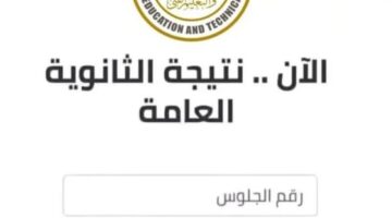 رابط نتيجة الثانوية العامة
