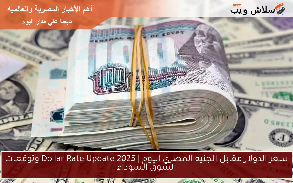 سعر الدولار مقابل الجنية المصري اليوم | Dollar Rate Update 2025 وتوقعات السوق السوداء 2 سعر الدولار مقابل الجنية المصري اليوم | Dollar Rate Update 2025 وتوقعات السوق السوداء