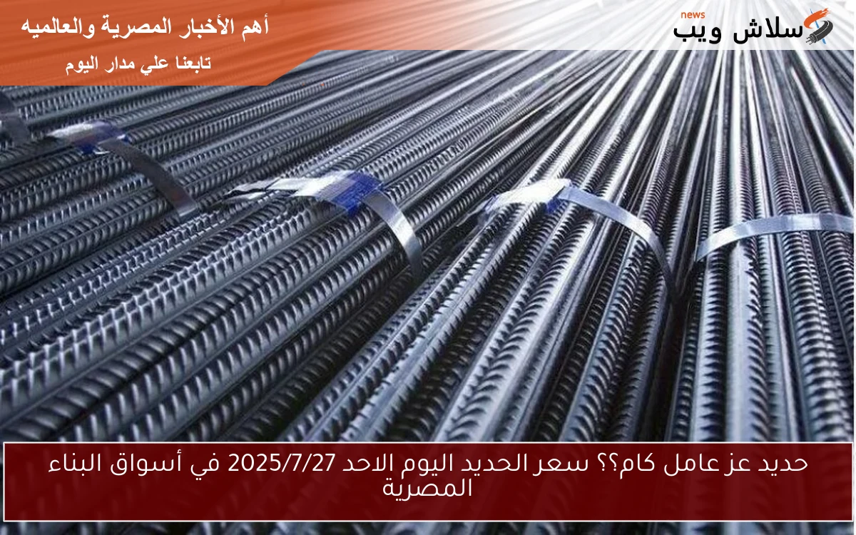 حديد عز عامل كام؟؟ سعر الحديد اليوم الاحد 2025/7/27 في أسواق البناء المصرية 2 حديد عز عامل كام؟؟ سعر الحديد اليوم الاحد 2025/7/27 في أسواق البناء المصرية