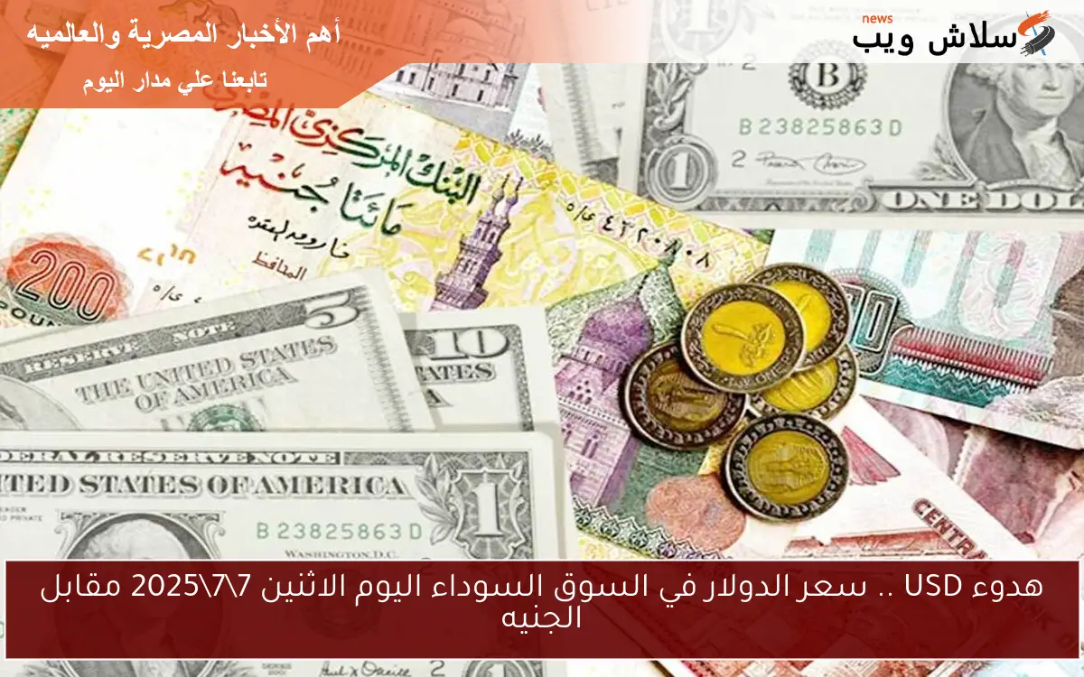 هدوء USD .. سعر الدولار في السوق السوداء اليوم الاثنين 772025 مقابل الجنيه 2 هدوء USD .. سعر الدولار في السوق السوداء اليوم الاثنين 7\7\2025 مقابل الجنيه