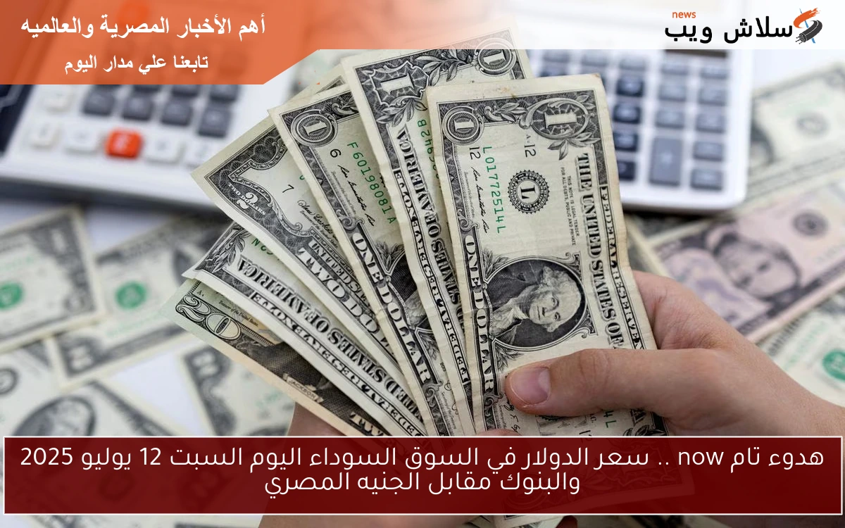 هدوء تام now .. سعر الدولار في السوق السوداء اليوم السبت 12 يوليو 2025 والبنوك مقابل الجنيه المصري 2 هدوء تام now .. سعر الدولار في السوق السوداء اليوم السبت 12 يوليو 2025 والبنوك مقابل الجنيه المصري
