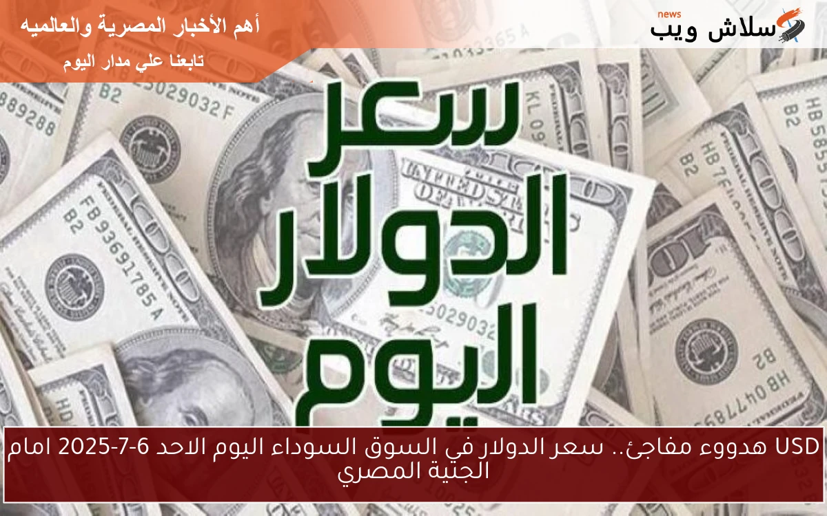USD هدووء مفاجئ.. سعر الدولار في السوق السوداء اليوم الاحد 6-7-2025 امام الجنية المصري 2 USD هدووء مفاجئ.. سعر الدولار في السوق السوداء اليوم الاحد 6-7-2025 امام الجنية المصري
