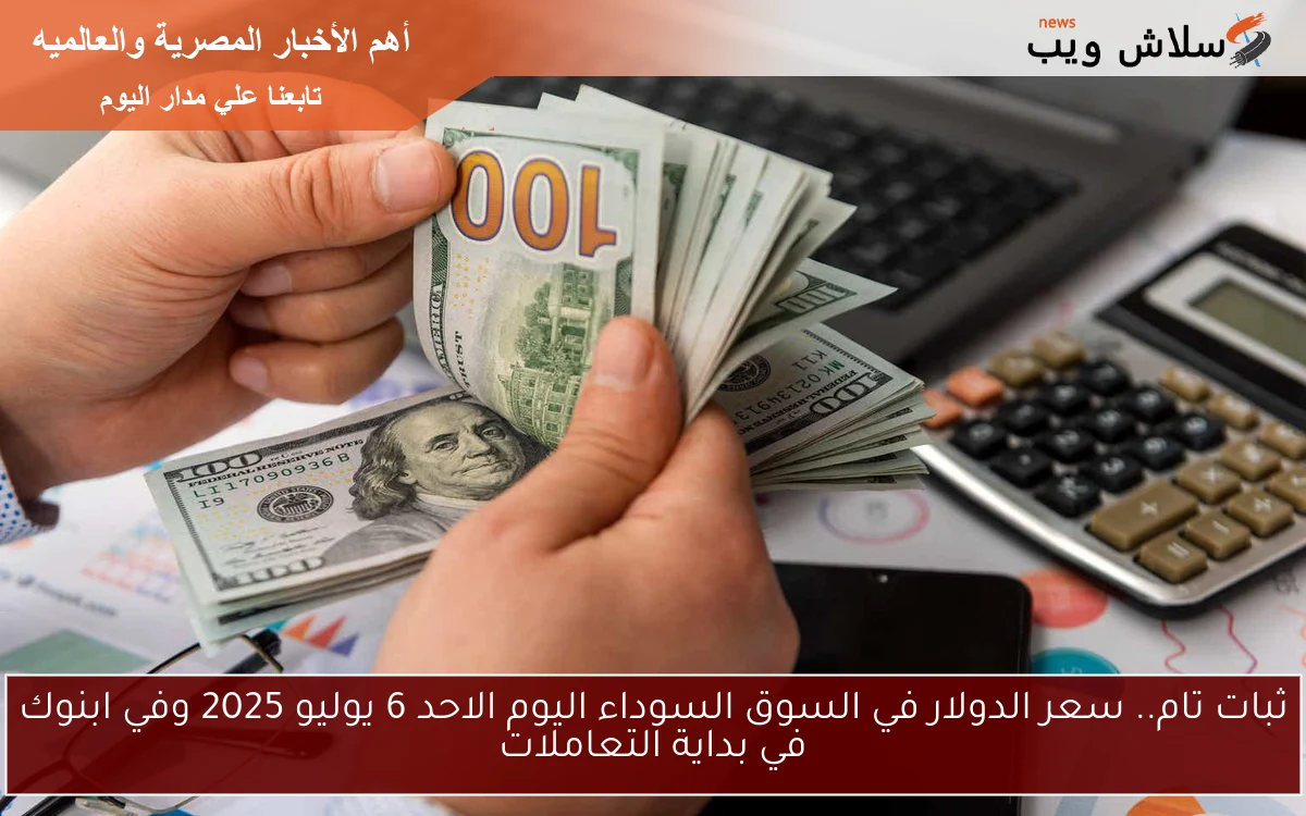 ثبات تام.. سعر الدولار في السوق السوداء اليوم الاحد 6 يوليو 2025 وفي ابنوك في بداية التعاملات 2 ثبات تام.. سعر الدولار في السوق السوداء اليوم الاحد 6 يوليو 2025 وفي ابنوك في بداية التعاملات
