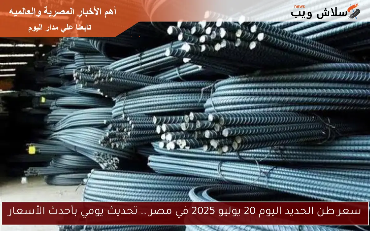 سعر طن الحديد اليوم 20 يوليو 2025 في مصر .. تحديث يومي بأحدث الأسعار 2 سعر طن الحديد اليوم 20 يوليو 2025 في مصر .. تحديث يومي بأحدث الأسعار