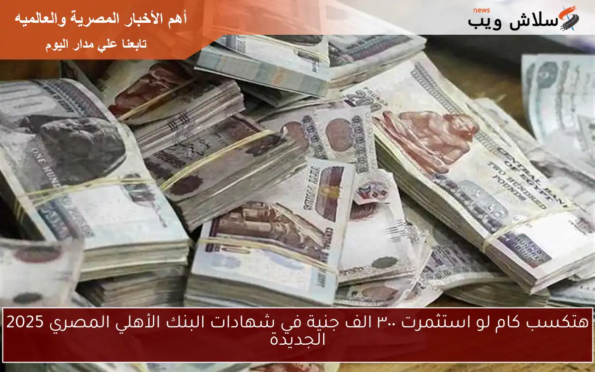 هتكسب كام لو استثمرت ٣٠٠ الف جنية في شهادات البنك الأهلي المصري 2025 الجديدة 2 هتكسب كام لو استثمرت ٣٠٠ الف جنية في شهادات البنك الأهلي المصري 2025 الجديدة