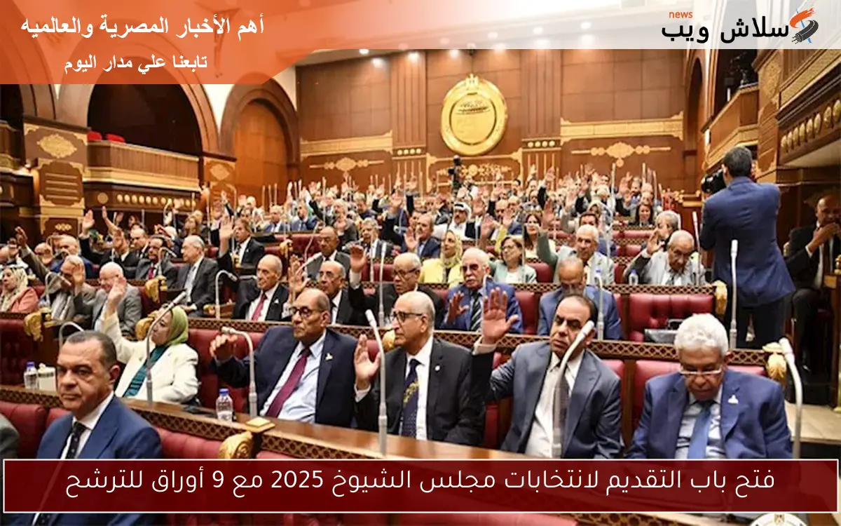 فتح باب التقديم لانتخابات مجلس الشيوخ 2025 مع 9 أوراق للترشح 2 فتح باب التقديم لانتخابات مجلس الشيوخ 2025 مع 9 أوراق للترشح