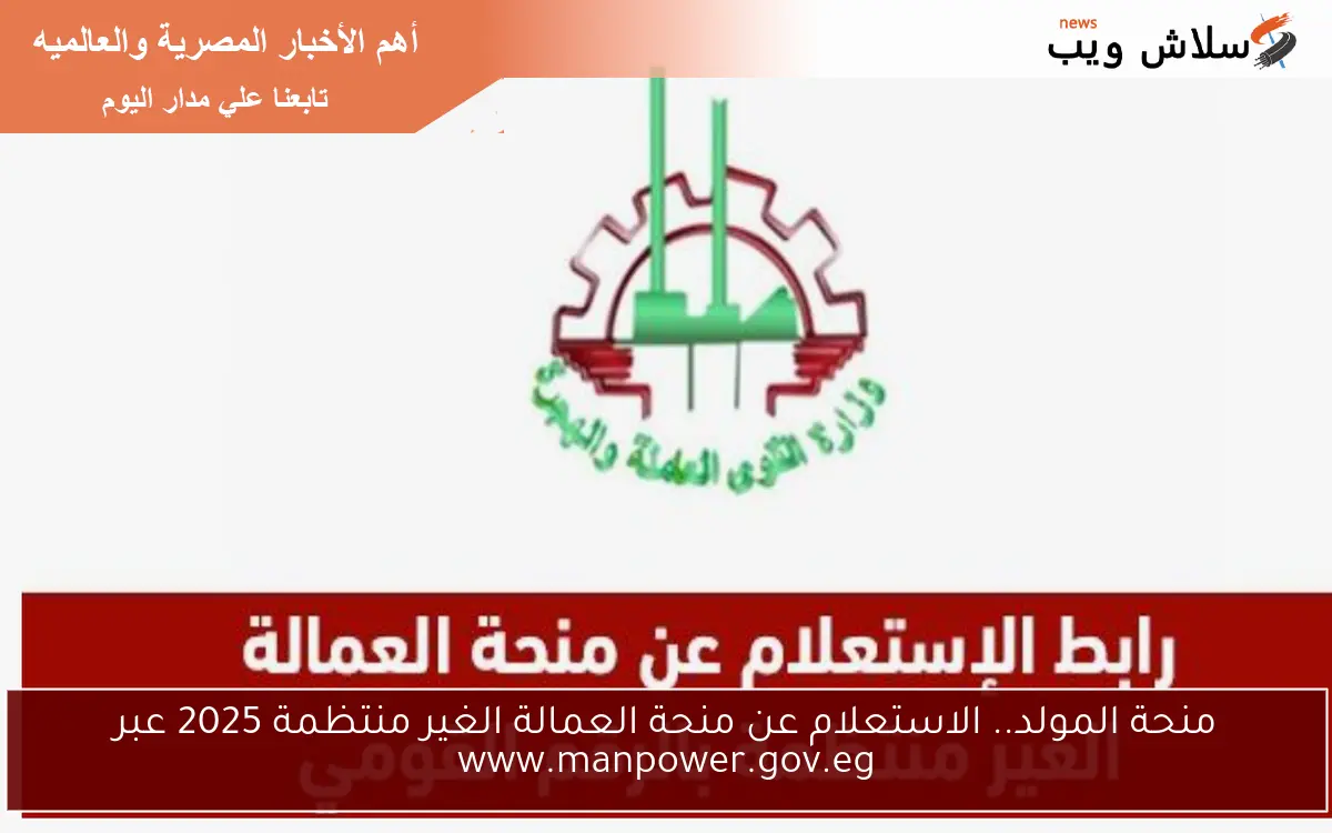 منحة المولد.. الاستعلام عن منحة العمالة الغير منتظمة 2025 عبر www.manpower.gov.eg 2 منحة المولد.. الاستعلام عن منحة العمالة الغير منتظمة 2025 عبر www.manpower.gov.eg