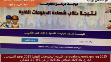 نتيجه الدبلومات الفنية 2025